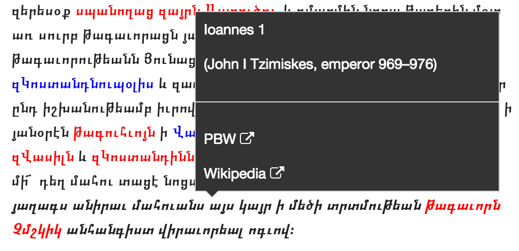   : Beispiel für Zusatzinformationen bezüglich
                          Ioannes 1 (John I Tzimiskes).